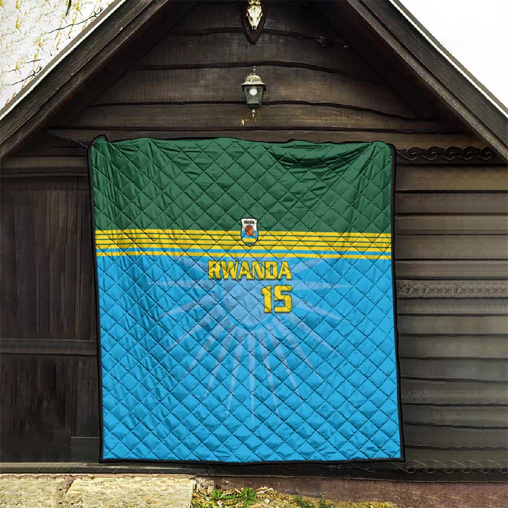 Afro Basketball Rwanda Custom Quilt Go Champions LT15