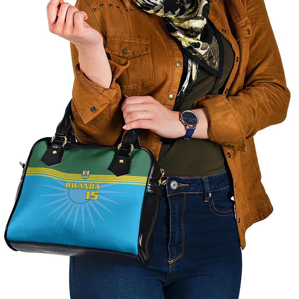 Custom Rwanda Basketball Shoulder Handbag Go Champions LT15