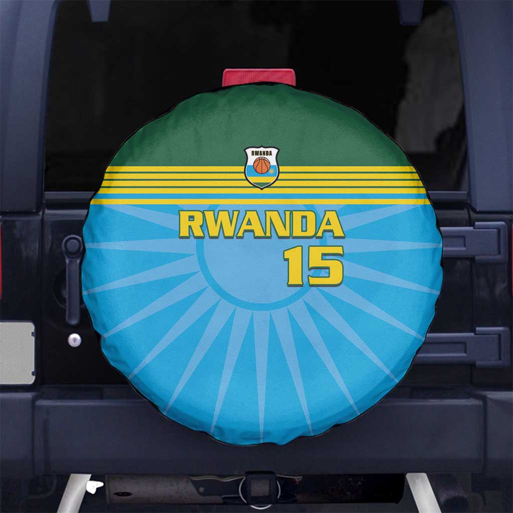 Custom Rwanda Basketball Spare Tire Cover Go Champions LT15