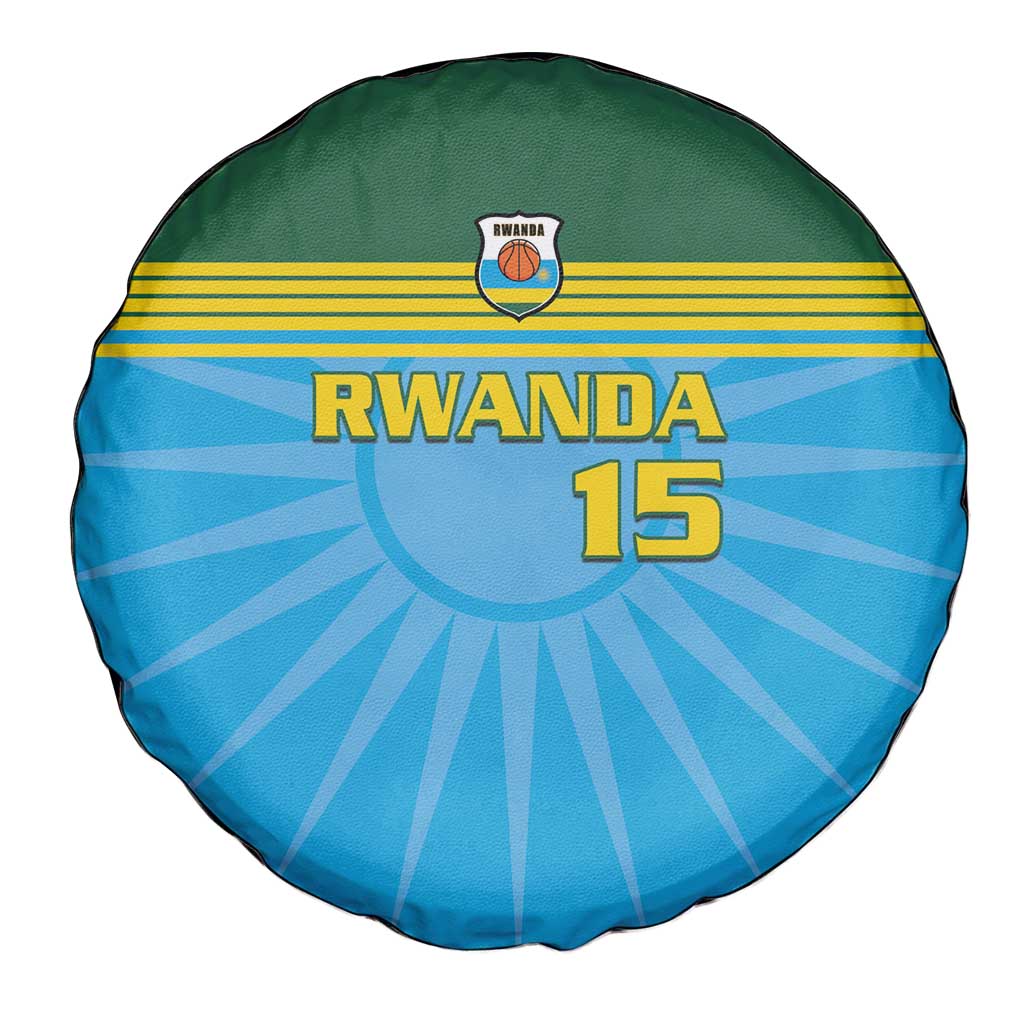 Custom Rwanda Basketball Spare Tire Cover Go Champions LT15