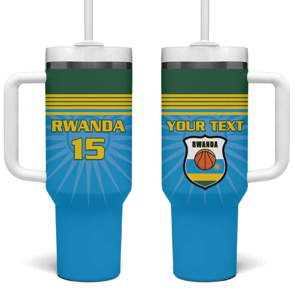 Afro Basketball Rwanda Custom Tumbler With Handle Go Champions LT15