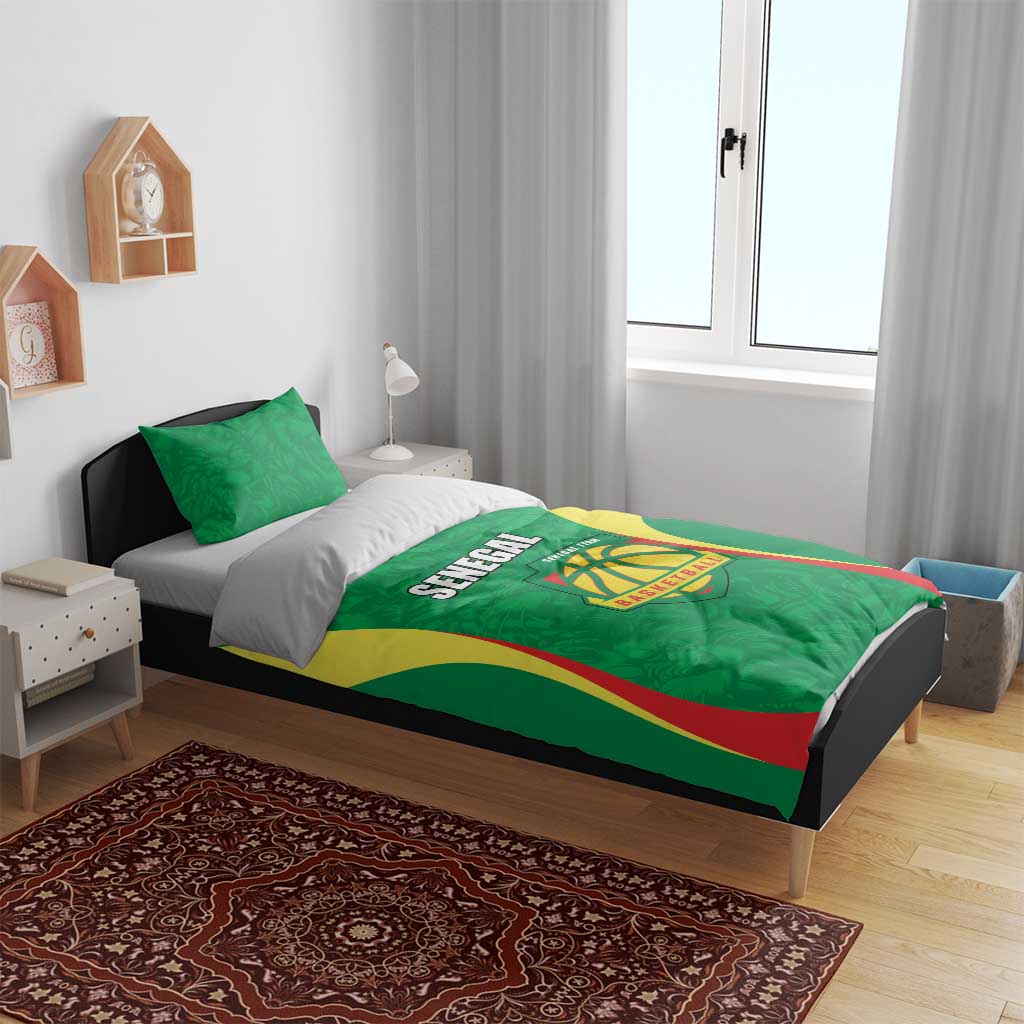 Afro Basketball Senegal Custom Bedding Set Go Champions Lions LT15
