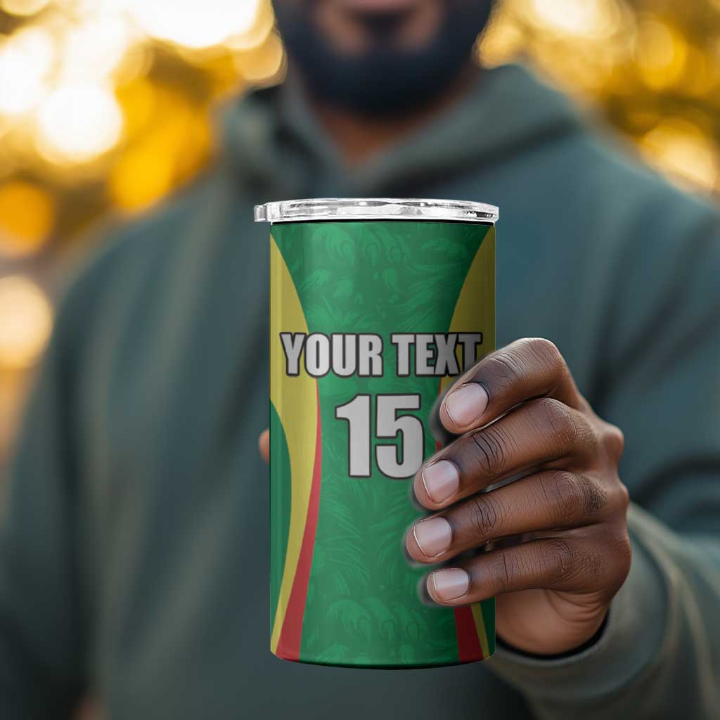 Afro Basketball Senegal Custom 4 in 1 Can Cooler Tumbler Go Champions Lions LT15