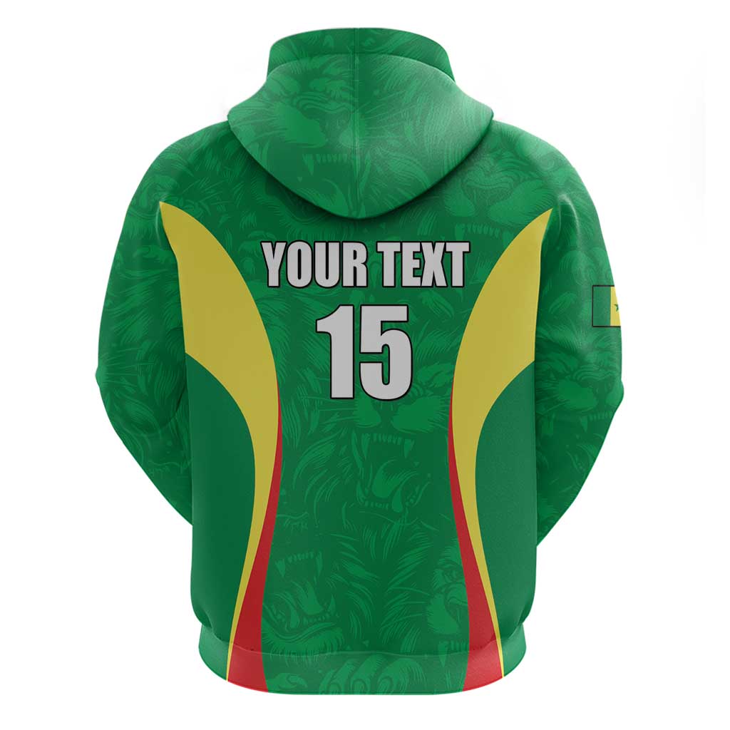 Custom Senegal Basketball Hoodie Go Champions Lions LT15