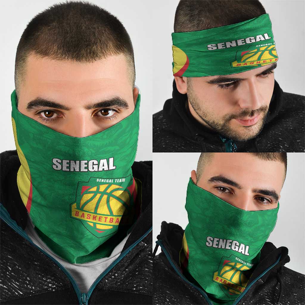 Custom Senegal Basketball Neck Gaiter Go Champions Lions LT15