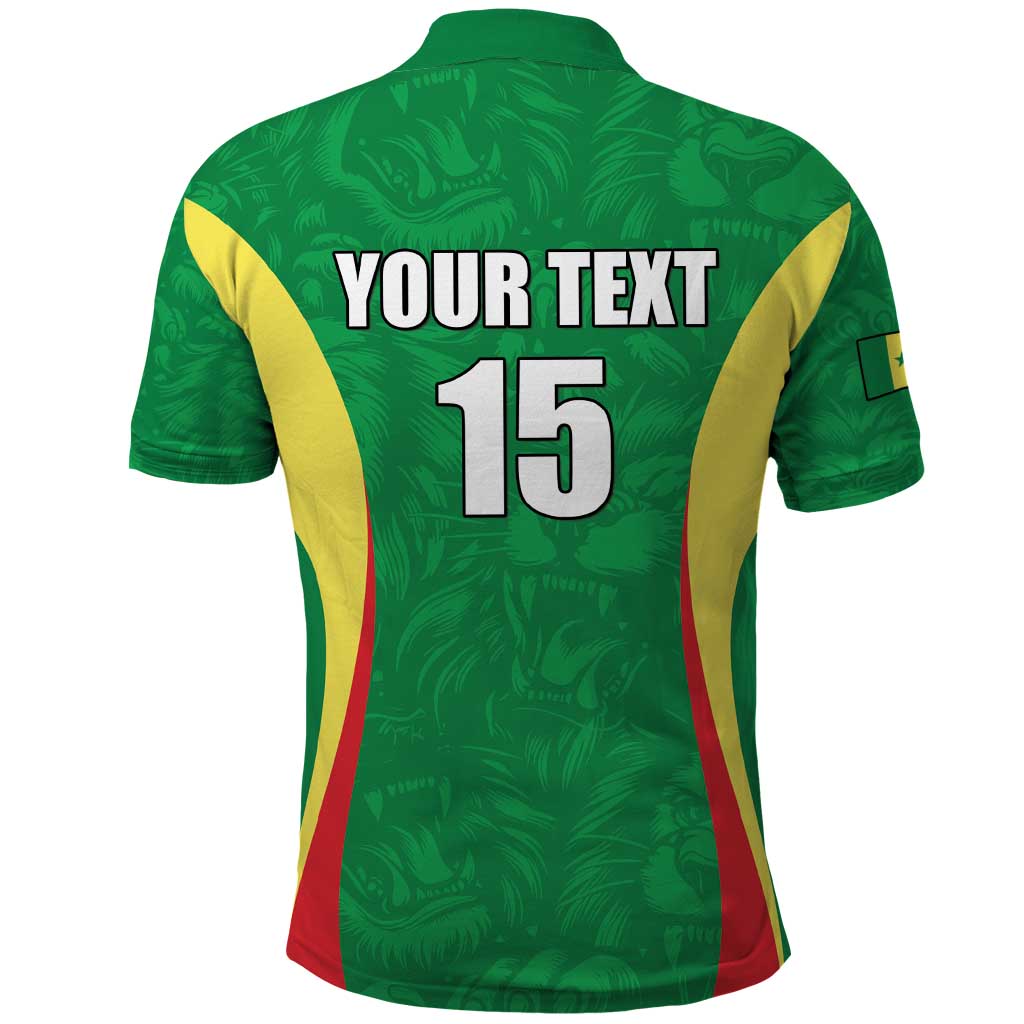 Custom Senegal Basketball Polo Shirt Go Champions Lions LT15