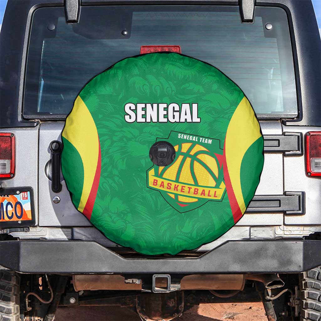 Custom Senegal Basketball Spare Tire Cover Go Champions Lions LT15