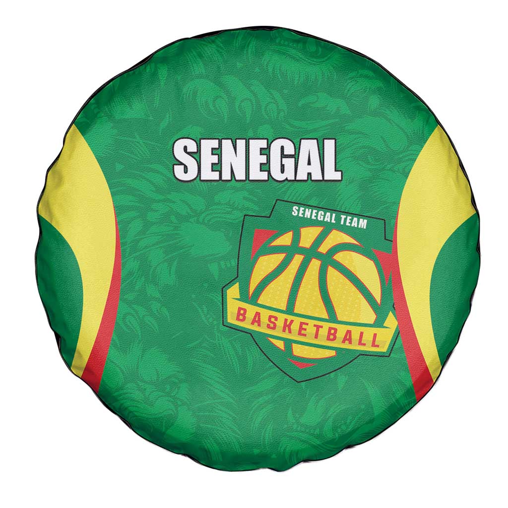 Custom Senegal Basketball Spare Tire Cover Go Champions Lions LT15