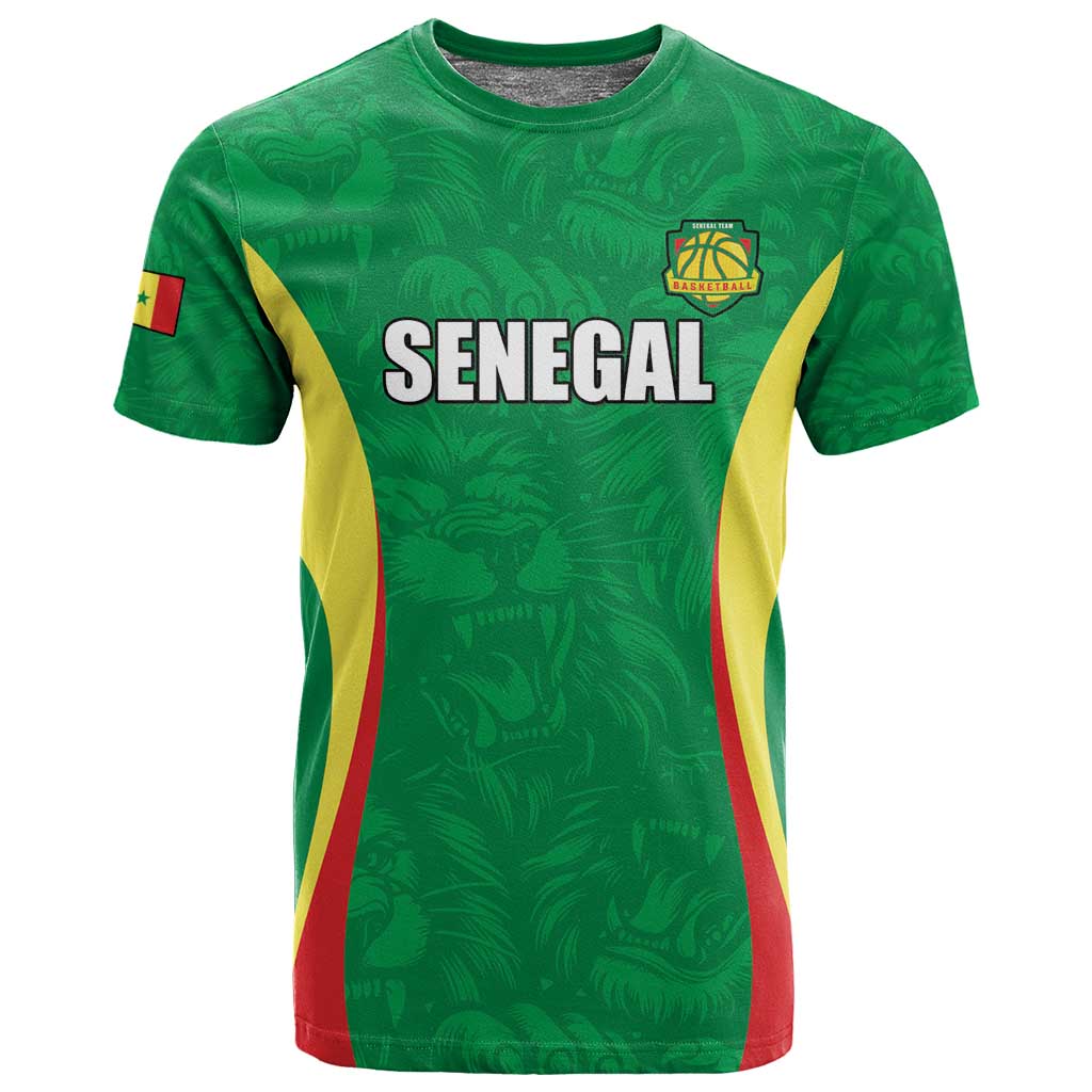 Afro Basketball Senegal Custom T shirt Go Champions Lions LT15