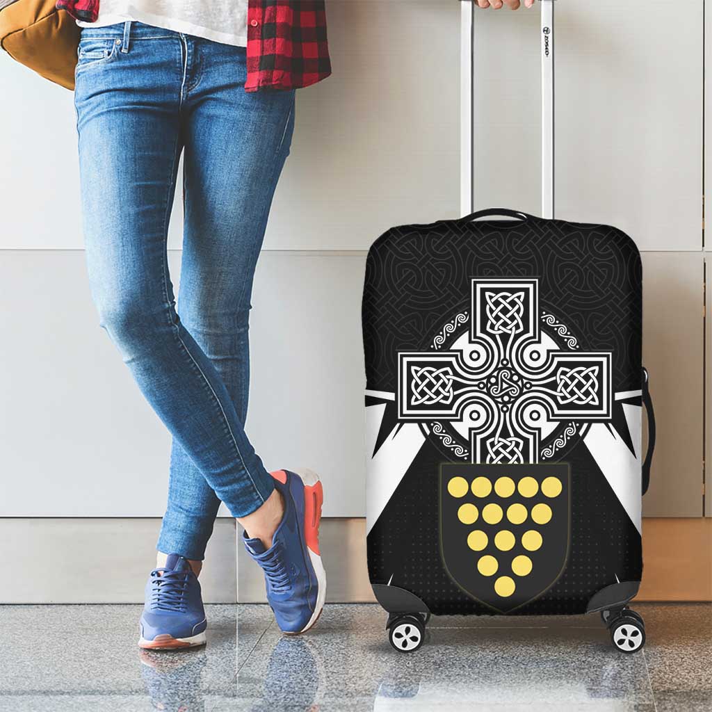 Cornwall Celtic Cross Luggage Cover Coat Of Arms With Celtic Pattern LT15