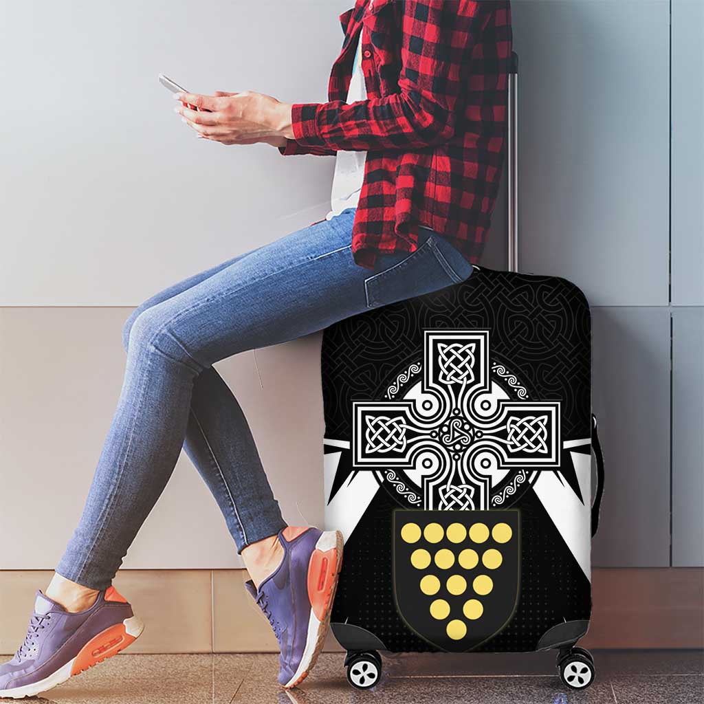 Cornwall Celtic Cross Luggage Cover Coat Of Arms With Celtic Pattern LT15