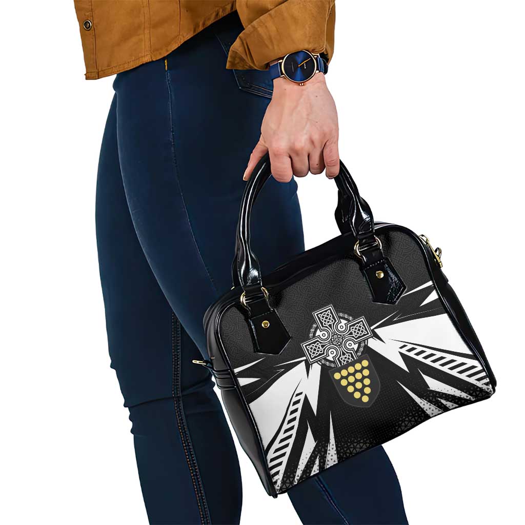 Cornwall Celtic Cross Shoulder Handbag Coat Of Arms With Celtic Pattern LT15
