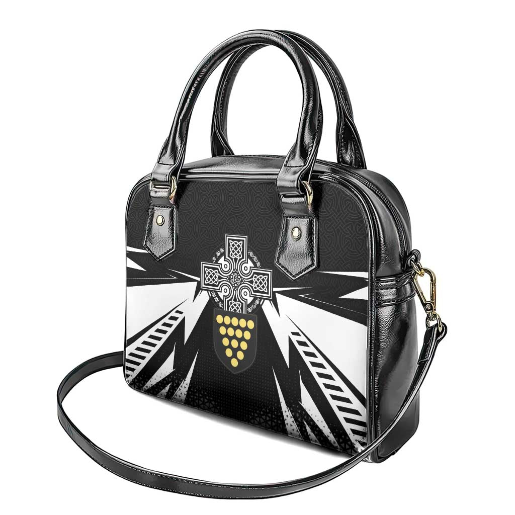 Cornwall Celtic Cross Shoulder Handbag Coat Of Arms With Celtic Pattern LT15