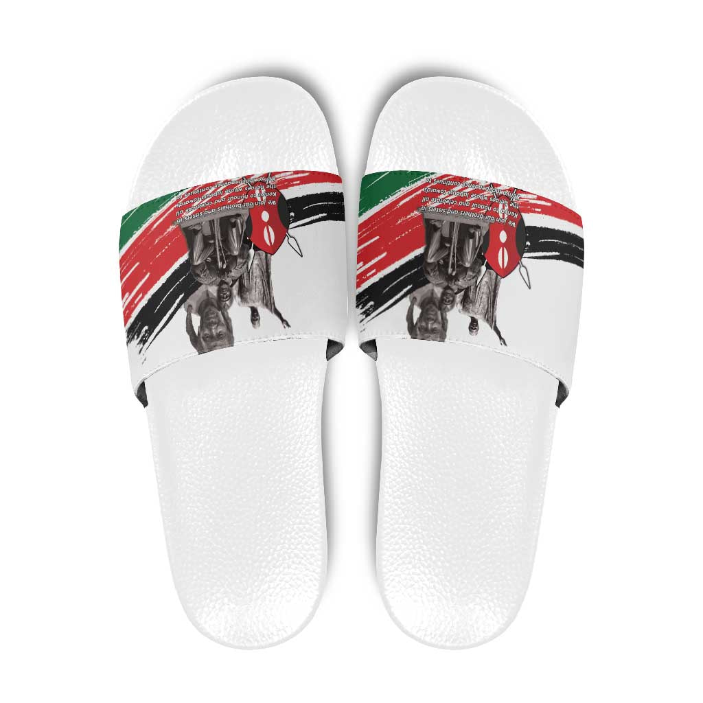 Kenya Mashujaa Day Slide Sandals Kenyan Heroes LT15