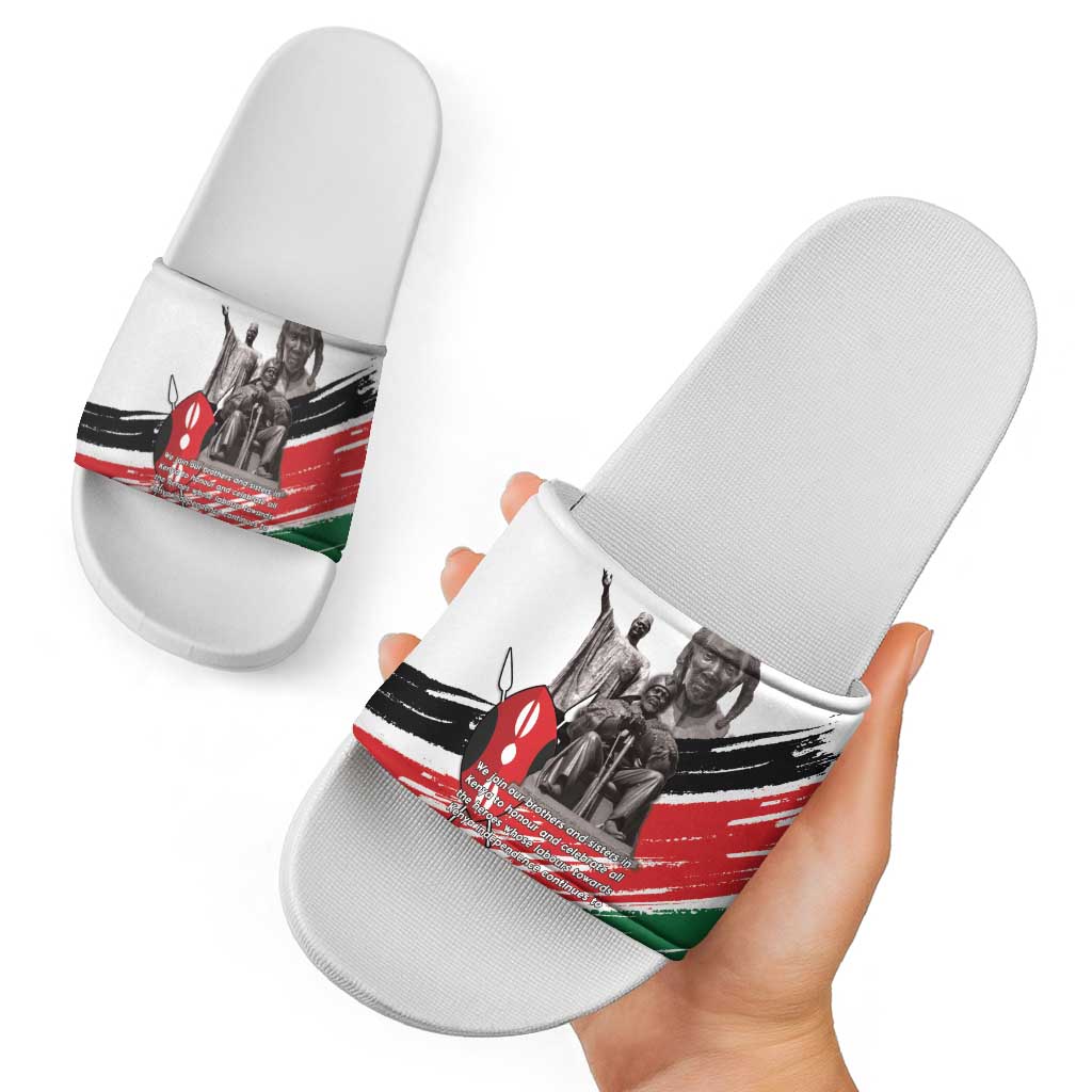 Kenya Mashujaa Day Slide Sandals Kenyan Heroes LT15