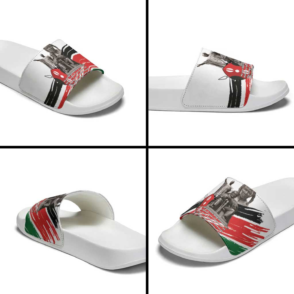 Kenya Mashujaa Day Slide Sandals Kenyan Heroes LT15