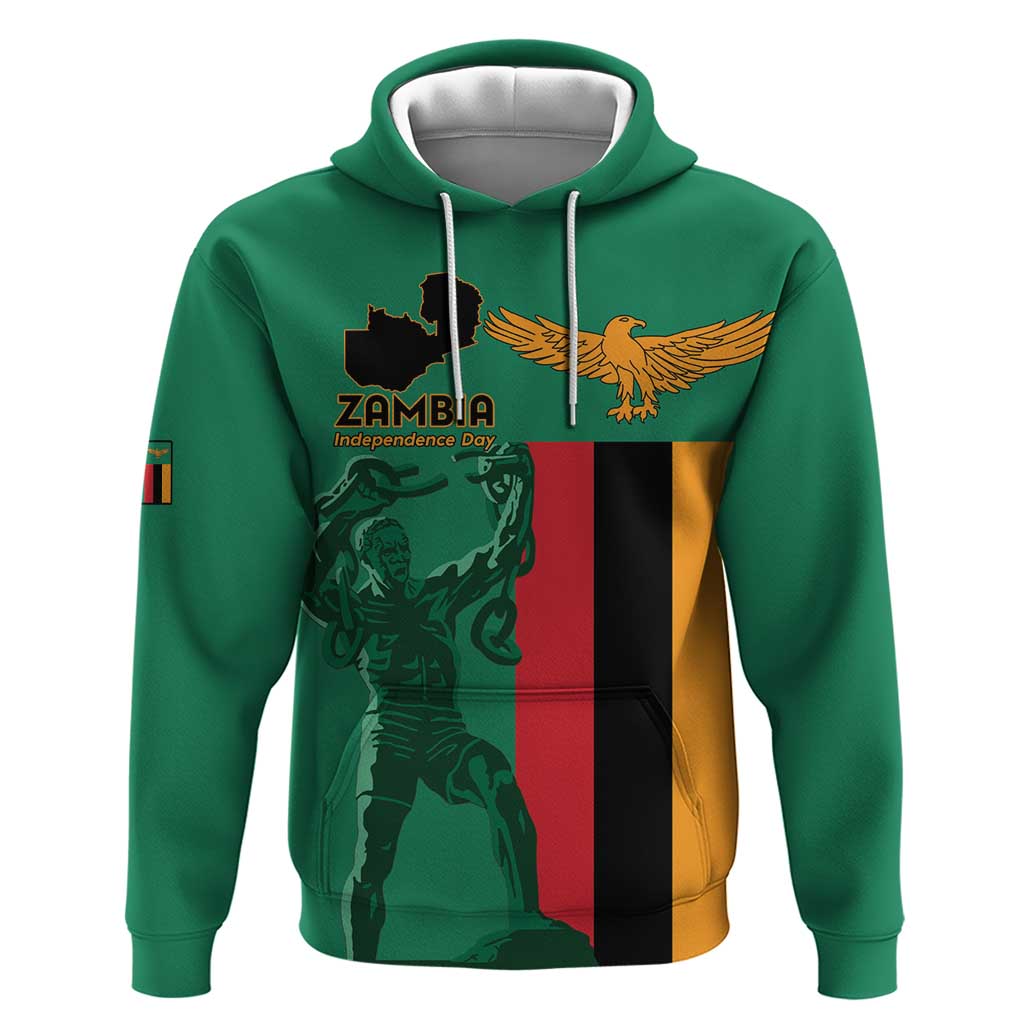Personalized Zambia Independence Day Hoodie Lusaka Freedom Statue LT15
