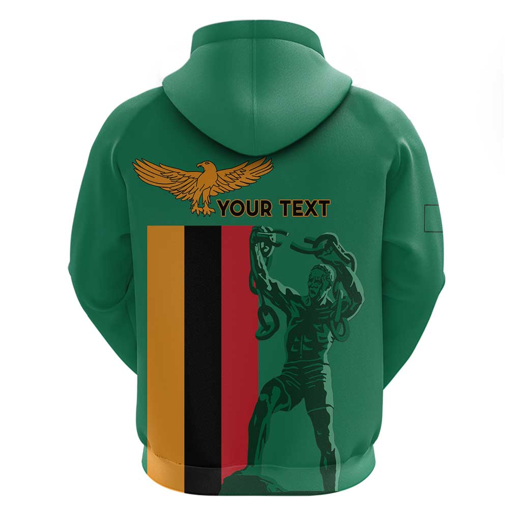 Personalized Zambia Independence Day Hoodie Lusaka Freedom Statue LT15