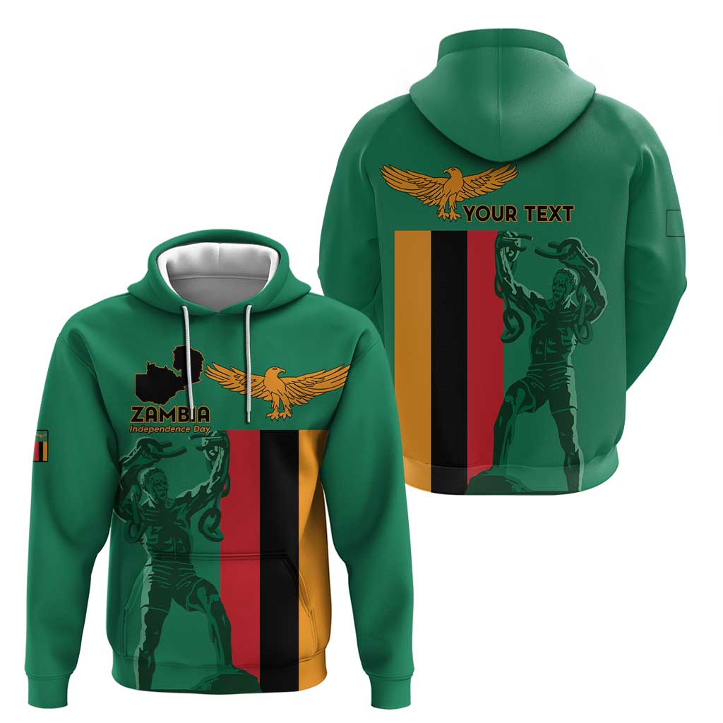 Personalized Zambia Independence Day Hoodie Lusaka Freedom Statue LT15