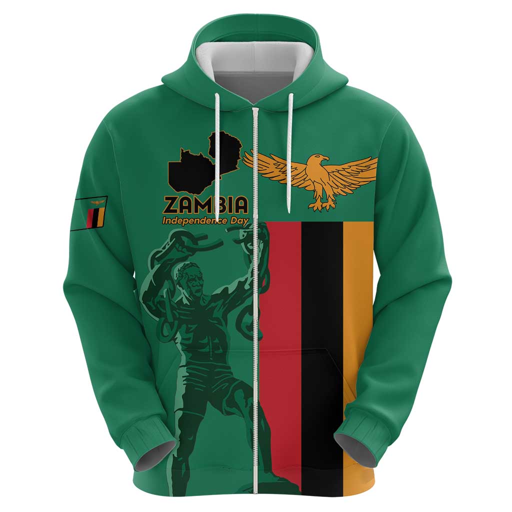 Personalized Zambia Independence Day Hoodie Lusaka Freedom Statue LT15