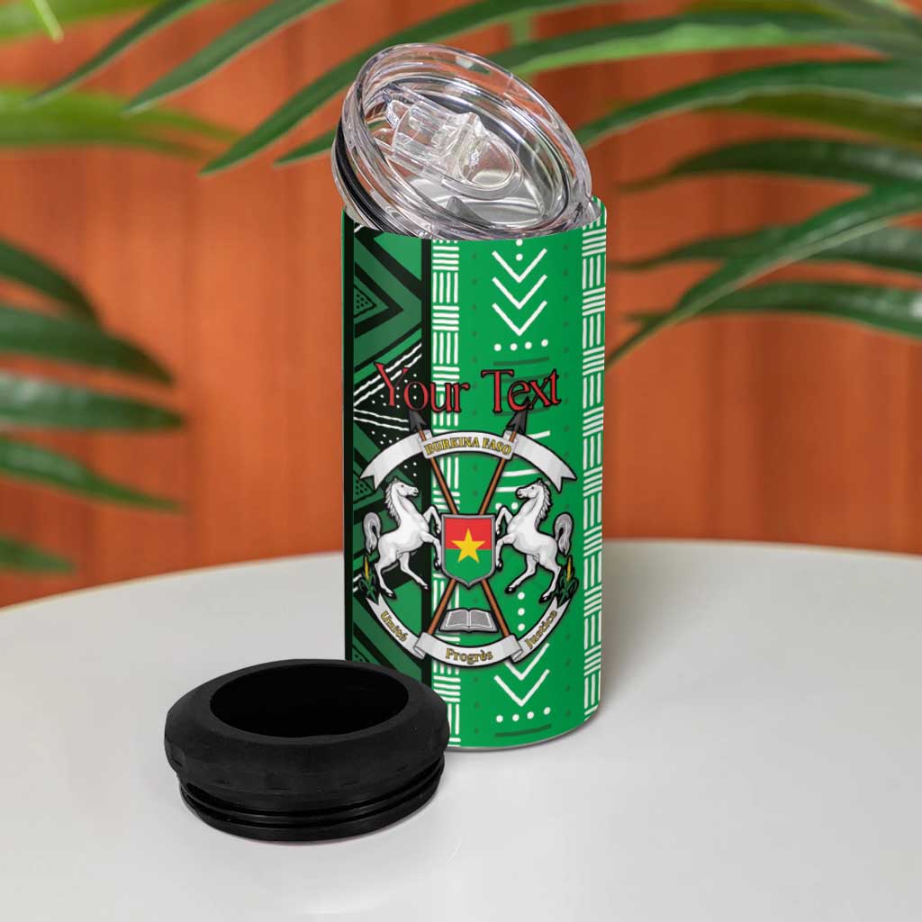 Burkina Faso Martyrs Day Personalized 4 in 1 Can Cooler Tumbler Monument des Heros Nationaux LT15