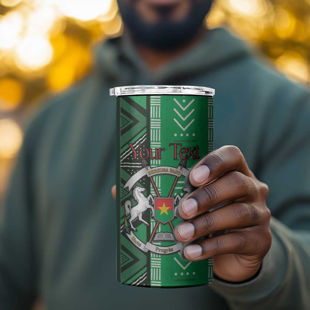 Burkina Faso Martyrs Day Personalized 4 in 1 Can Cooler Tumbler Monument des Heros Nationaux LT15
