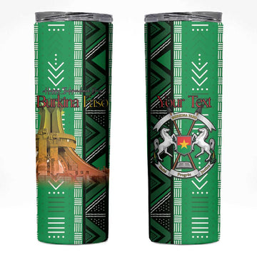 Burkina Faso Martyrs Day Personalized Skinny Tumbler Monument des Heros Nationaux LT15
