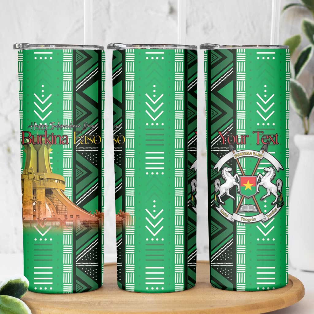 Burkina Faso Martyrs Day Personalized Skinny Tumbler Monument des Heros Nationaux LT15