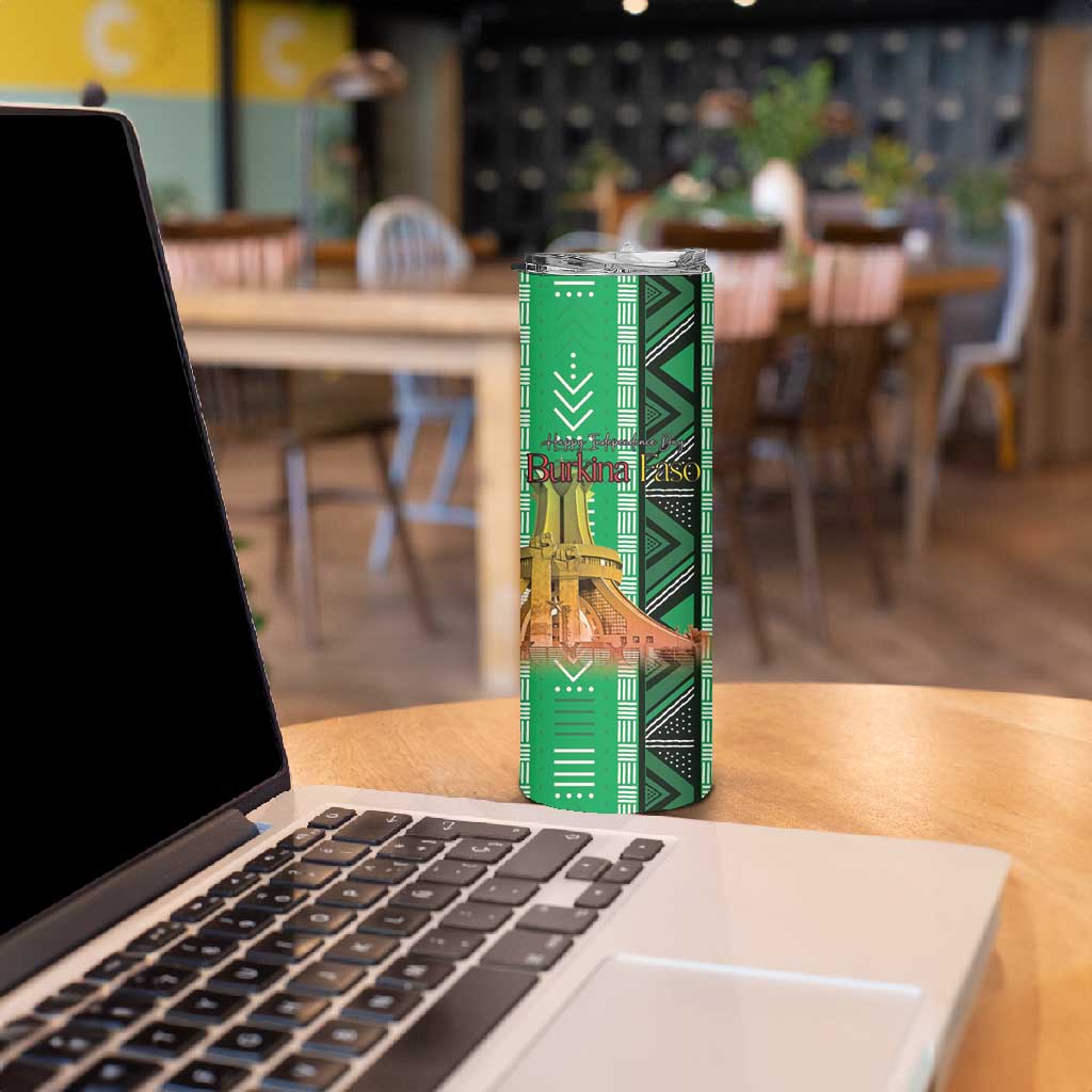 Burkina Faso Martyrs Day Personalized Skinny Tumbler Monument des Heros Nationaux LT15