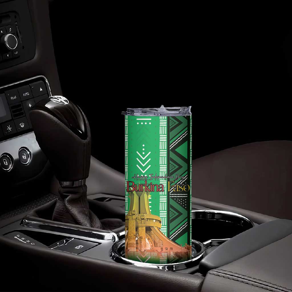 Burkina Faso Martyrs Day Personalized Skinny Tumbler Monument des Heros Nationaux LT15