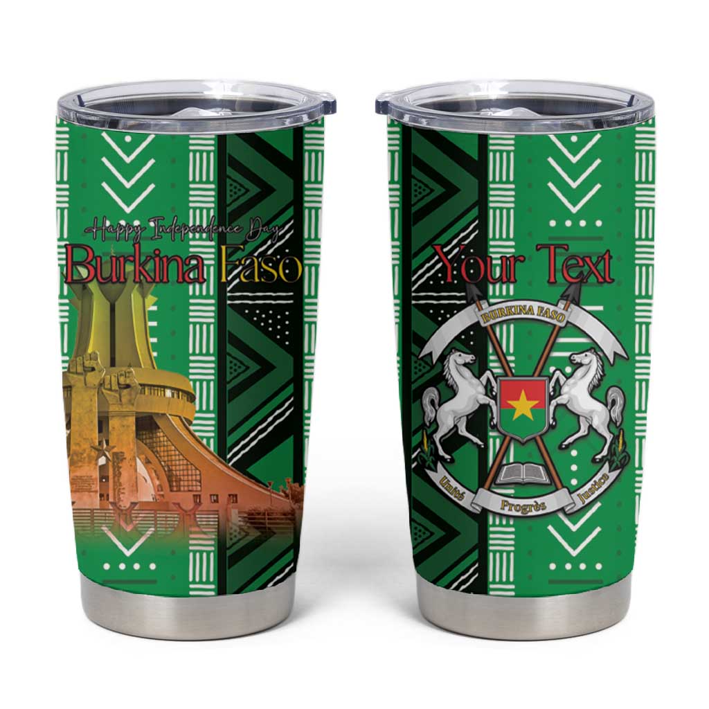 Burkina Faso Martyrs Day Personalized Tumbler Cup Monument des Heros Nationaux LT15