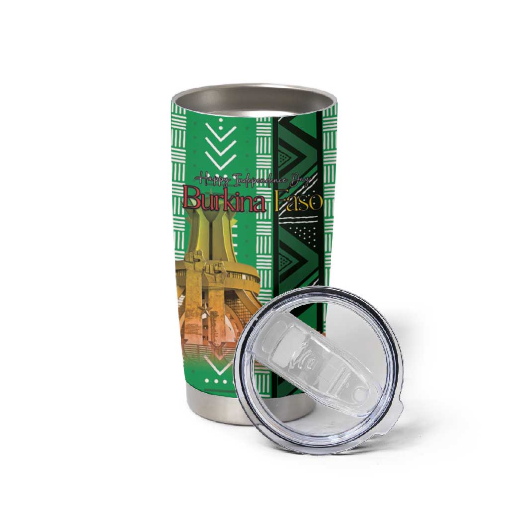 Burkina Faso Martyrs Day Personalized Tumbler Cup Monument des Heros Nationaux LT15