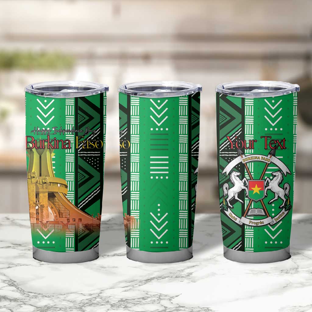 Burkina Faso Martyrs Day Personalized Tumbler Cup Monument des Heros Nationaux LT15