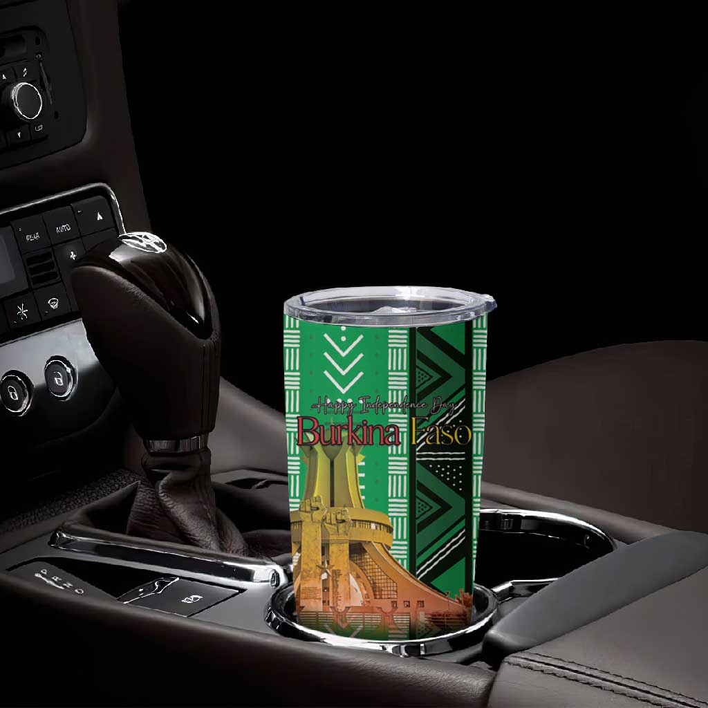 Burkina Faso Martyrs Day Personalized Tumbler Cup Monument des Heros Nationaux LT15