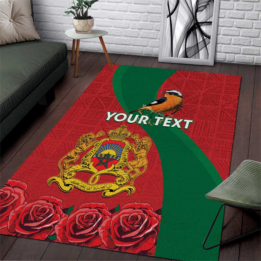 Personalised Afro Morocco Area Rug Happy Proclamation Day - African Pattern LT15