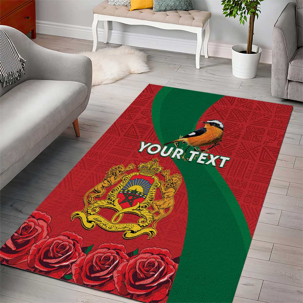 Personalised Afro Morocco Area Rug Happy Proclamation Day - African Pattern LT15