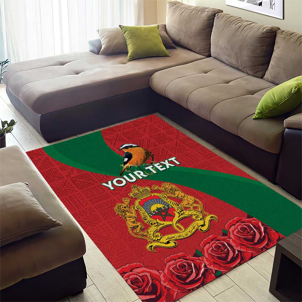 Personalised Afro Morocco Area Rug Happy Proclamation Day - African Pattern LT15