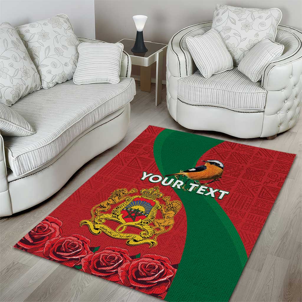 Personalised Afro Morocco Area Rug Happy Proclamation Day - African Pattern LT15