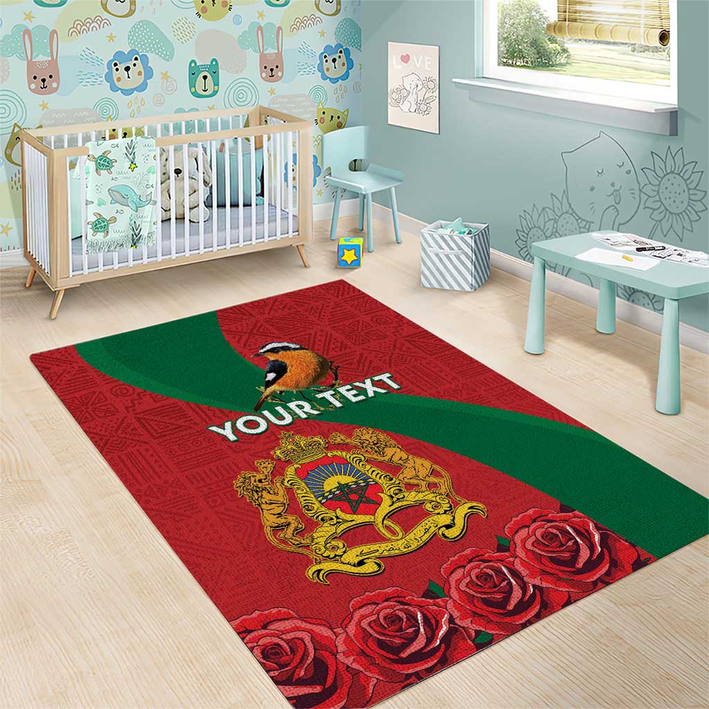 Personalised Afro Morocco Area Rug Happy Proclamation Day - African Pattern LT15