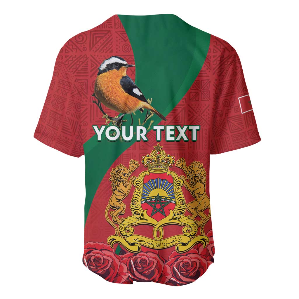 Personalised Afro Morocco Baseball Jersey Happy Proclamation Day - African Pattern LT15