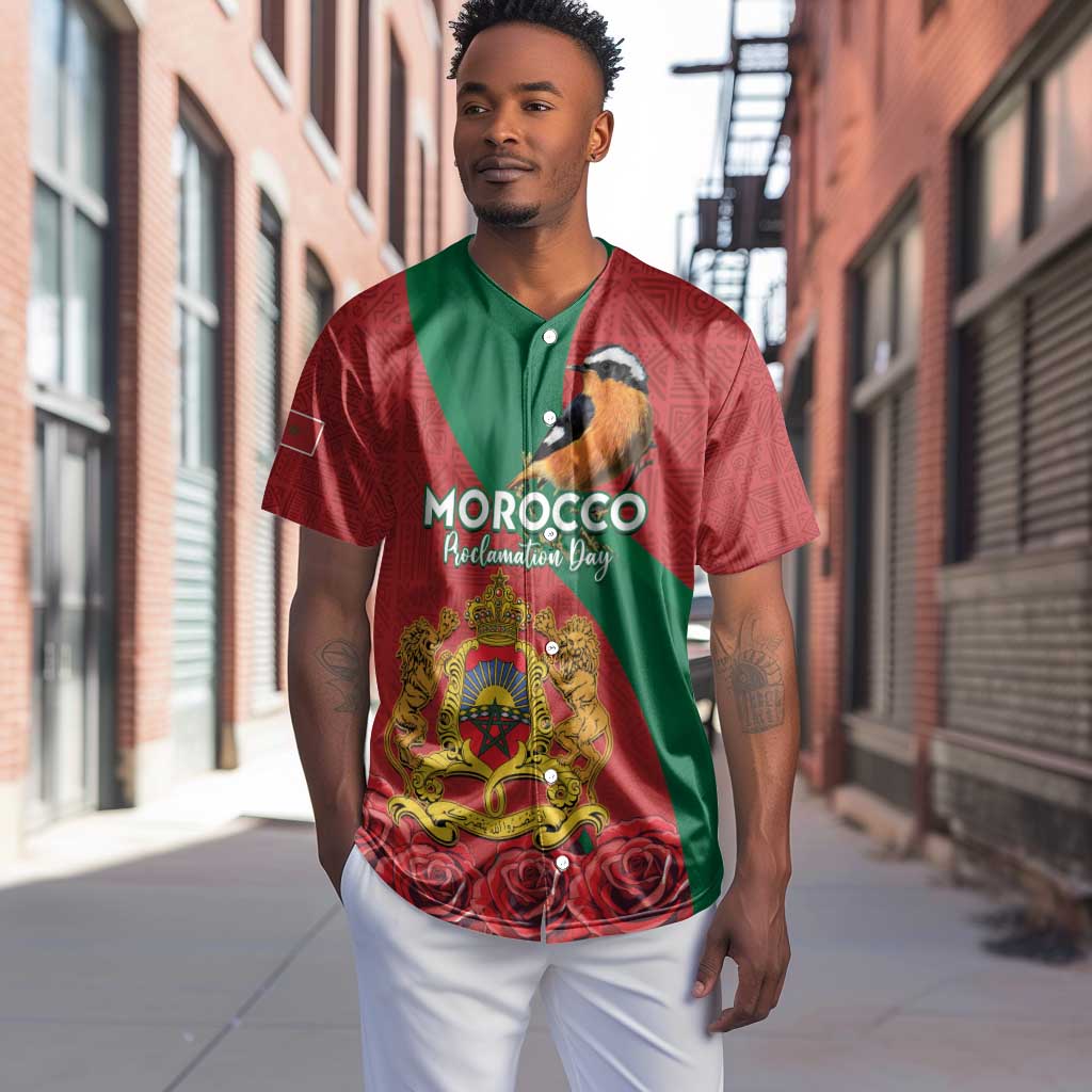 Personalised Afro Morocco Baseball Jersey Happy Proclamation Day - African Pattern LT15