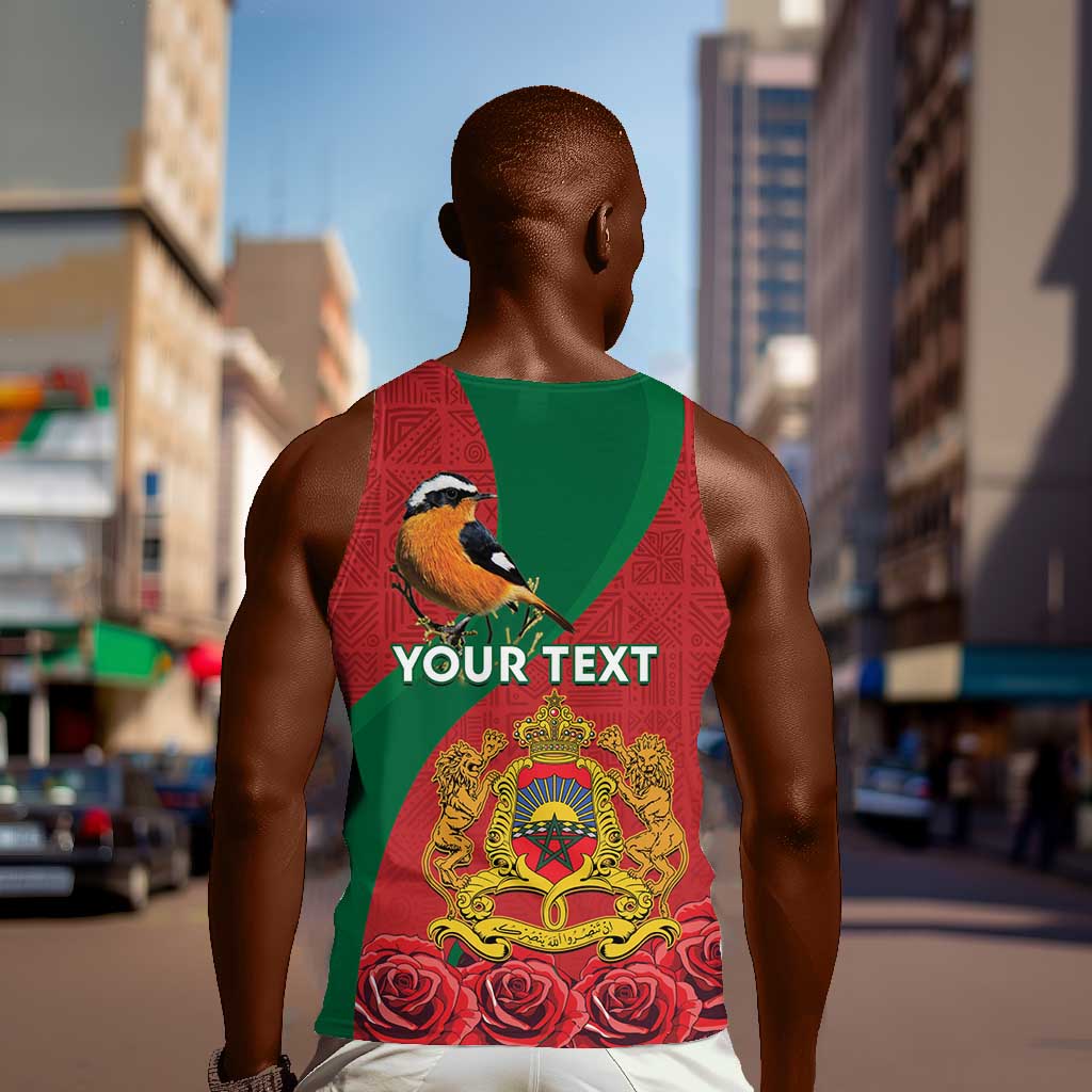 Personalised Afro Morocco Men Tank Top Happy Proclamation Day - African Pattern LT15