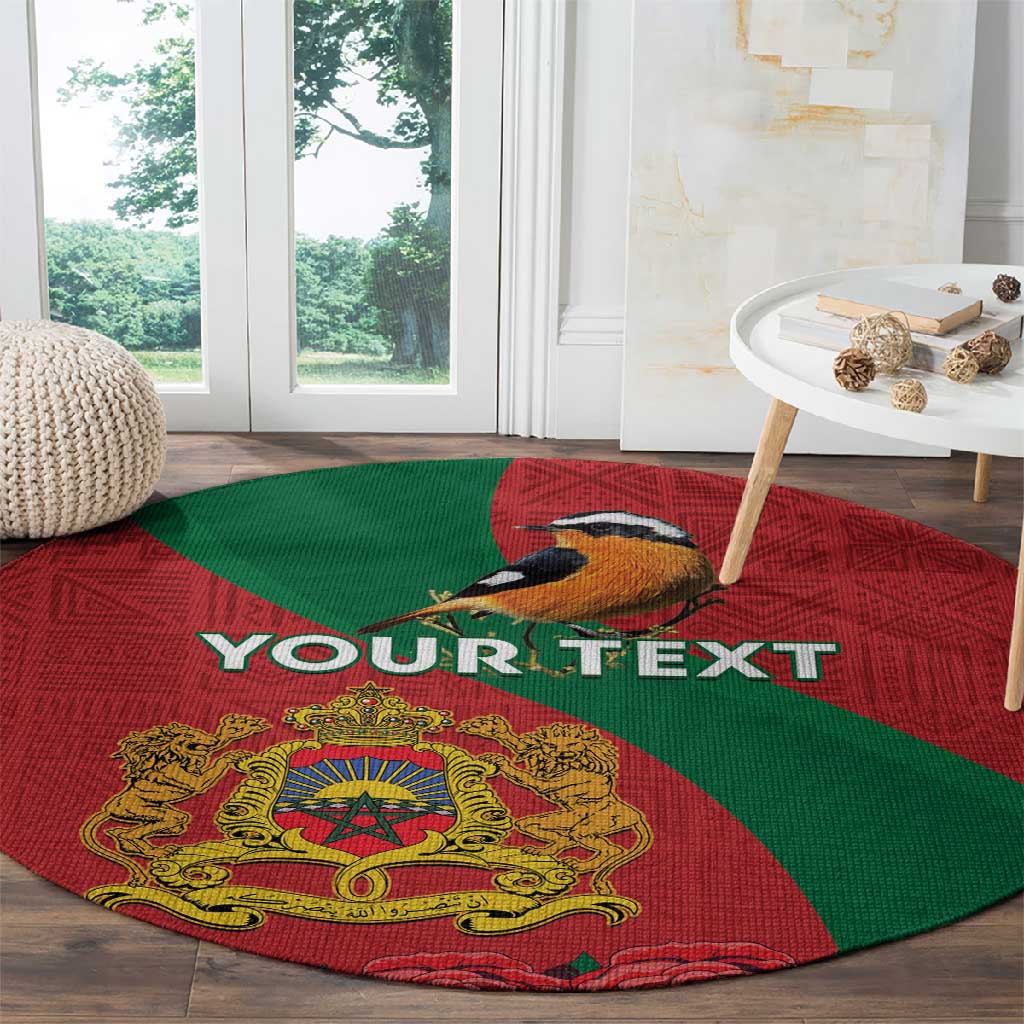 Personalised Afro Morocco Round Carpet Happy Proclamation Day - African Pattern LT15
