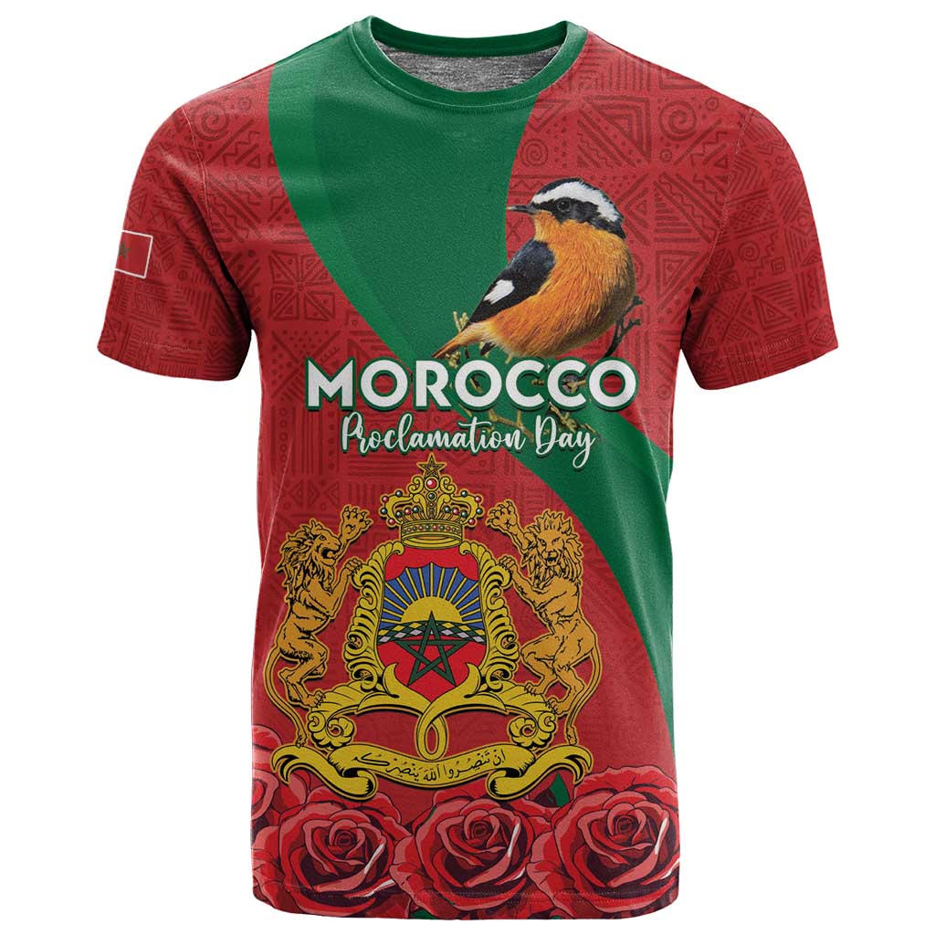 Personalised Afro Morocco T shirt Happy Proclamation Day - African Pattern LT15