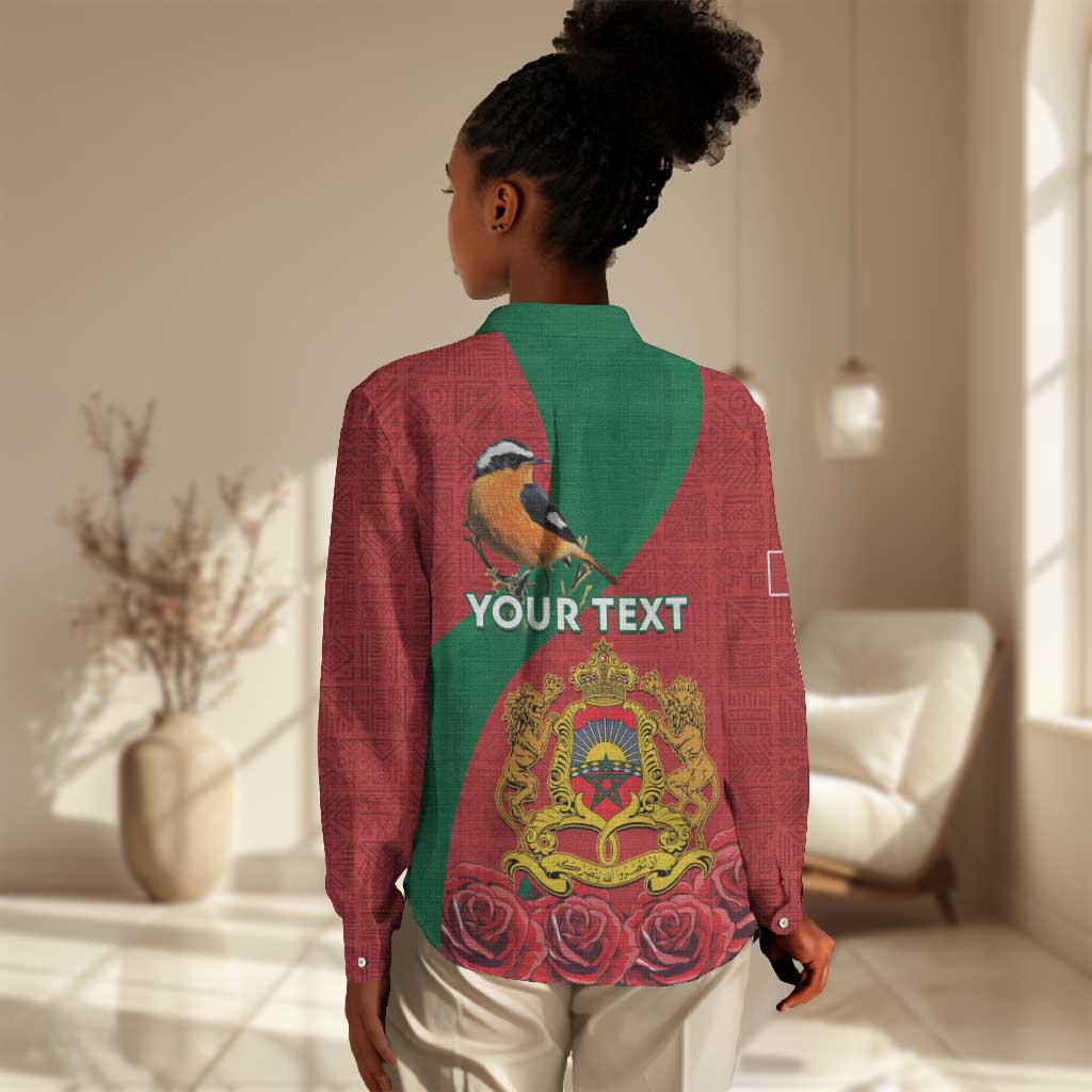 Personalised Afro Morocco Women Casual Shirt Happy Proclamation Day - African Pattern LT15