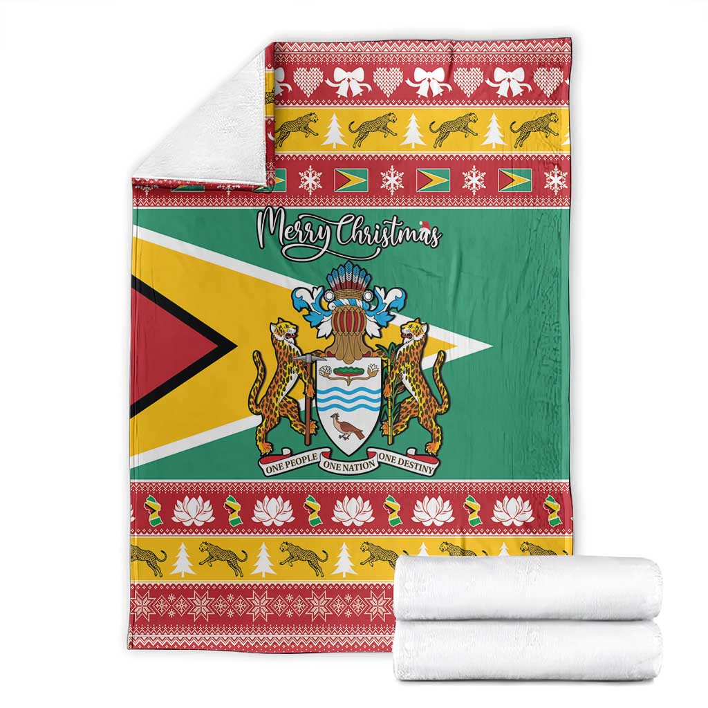 Afro Guyana Christmas Blanket Mix Coat Of Arms LT15
