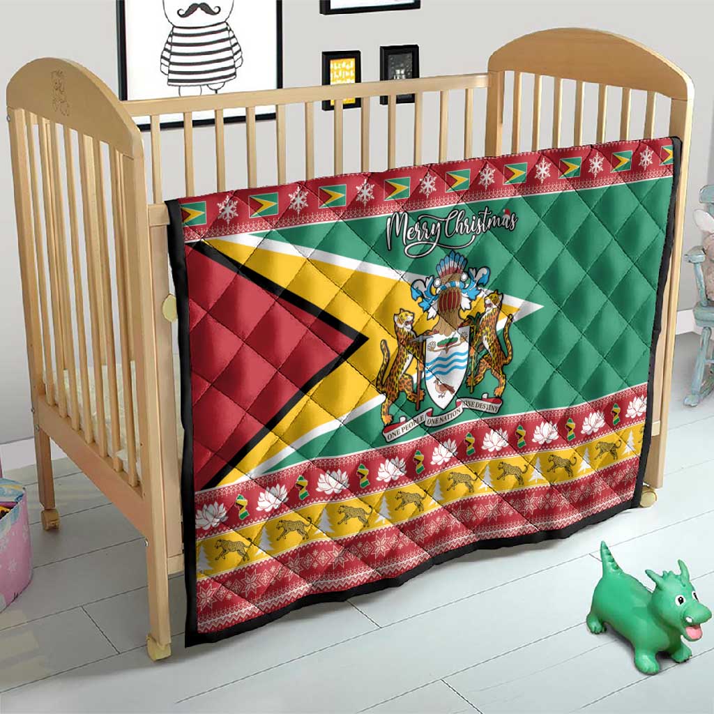 Afro Guyana Christmas Quilt Mix Coat Of Arms LT15