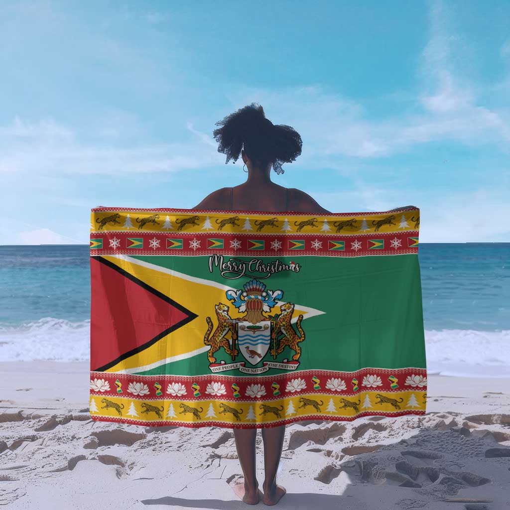 Afro Guyana Christmas Sarong Mix Coat Of Arms LT15