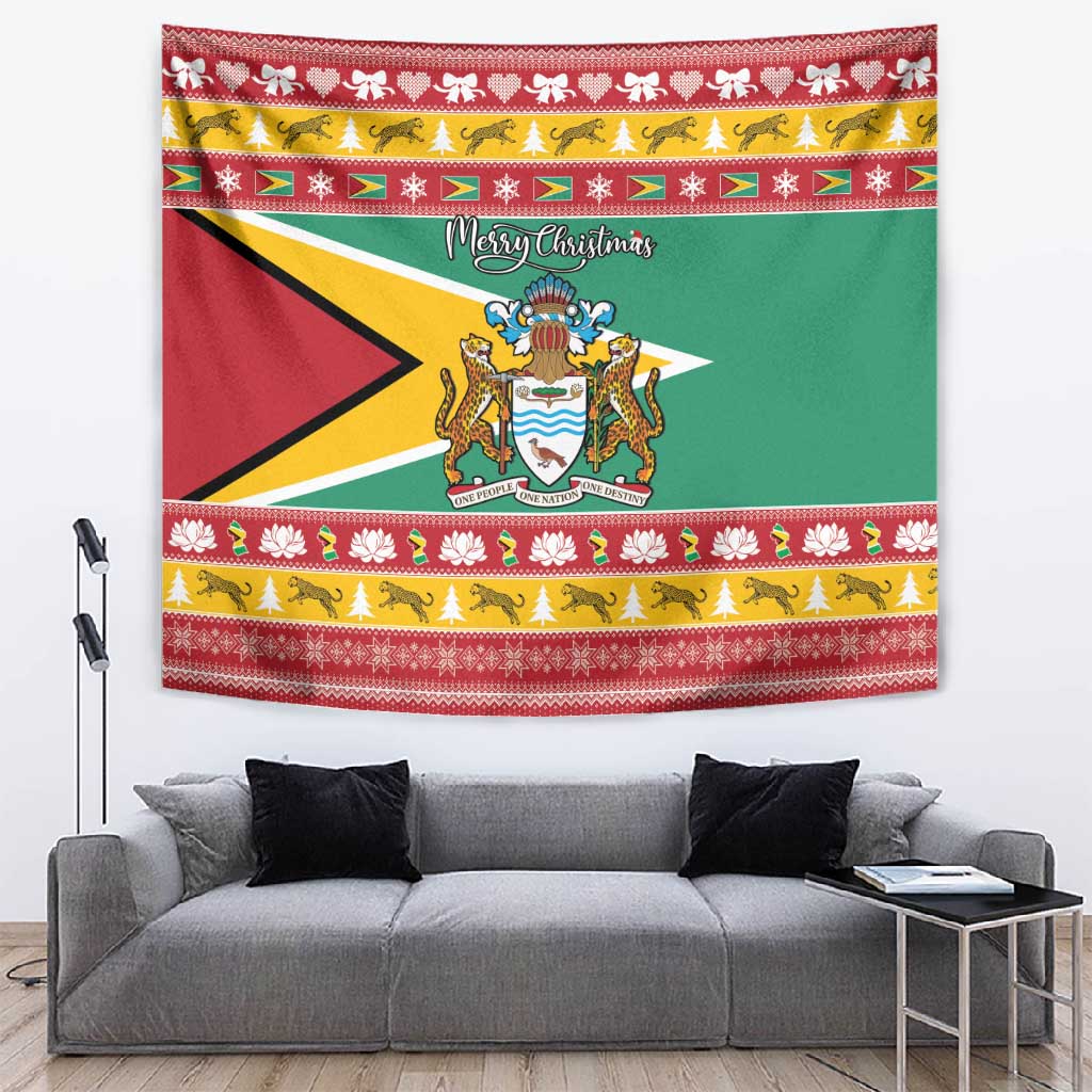 Afro Guyana Christmas Tapestry Mix Coat Of Arms LT15