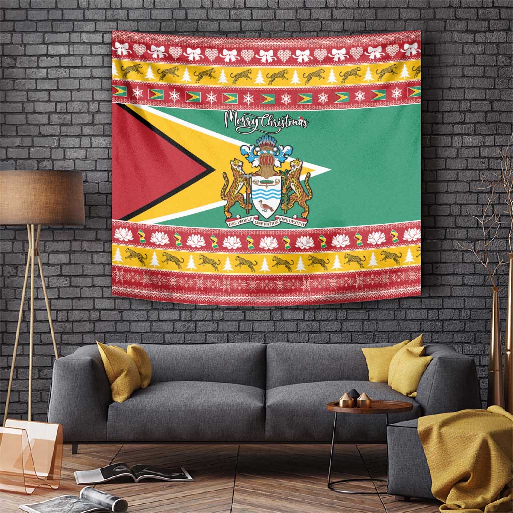 Afro Guyana Christmas Tapestry Mix Coat Of Arms LT15